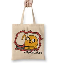 Adventure Time Bacon Pancakes 09 Bez Çanta Uzun Saplı