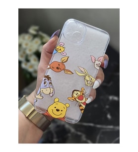 Iphone 14 Uyumlu Baskılı Şeffaf Telefon Kılıfı