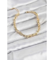 Gold Renk Tifani Model Pirinç Kadın Bileklik