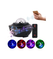 Galaksi Gökyüzü ve Yıldız Yansıtan Projektör Gece Lambası Bluetooth Hoparlör Sevgili Romantik Hed