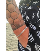 Unisex Urban Kararmaz Gümüş Çelik Bileklik