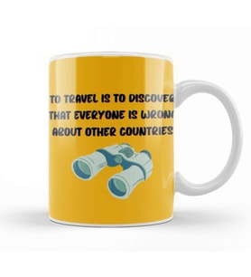 funny Travel gift design lover Trippin Wanderlust Journey Adventurer Vacation Kupa Bardak Porselen