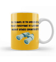 funny Travel gift design lover Trippin Wanderlust Journey Adventurer Vacation Kupa Bardak Porselen