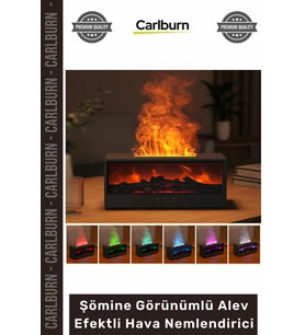 Özel Üretim Renkli LED Uzaktan Kumanda Modern Buhar Şömine Görünümlü Alev Efektli Hava Nemlendirici