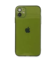 iPhone 12 Kılıf Fly Lens Silikon - Yeşil