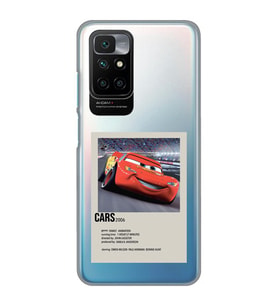 Redmi 10 2022 Uyumlu Cars Mcqueen Desenli Şeffaf Telefon Kılıfı
