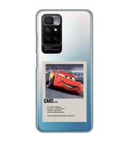 Redmi 10 2022 Uyumlu Cars Mcqueen Desenli Şeffaf Telefon Kılıfı