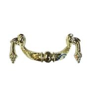 Dekoratif Zamak Üzümlü Kulp - 64mm, Sarı, 1 Adet
