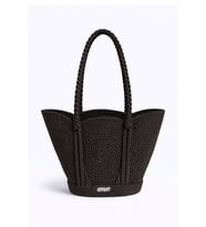 Roperast Onyx Black El Yapımı Halat Tasarım Çanta  Siyah Büyük Boy