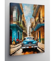 Kanvas Tablo Küba Havana