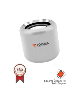 Torima D12 Taşınabilir Kablosuz Bluetooth Hoparlör Gümüş