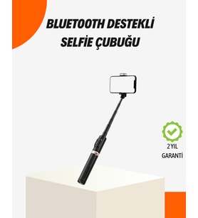 Bluetooth’lu Işıklı Selfie Çubuğu – Katlanabilir, 130 cm