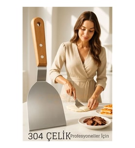 Profesyonel Mutfak Spatulası- Hamur Börek Et Spatulası Profesyonel Şef Kalitesi 722376