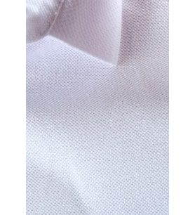 Mode XL Battal Beden Erkek Tshirt Polo Yaka Nakışlı Klasik Pike 20553 Beyaz