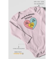 Aileye Özel Uzun Kollu Bebek Body %100 Pamuk