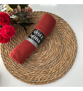 ArSel Moda Penye Şal Koyu Kiremit LPSA76