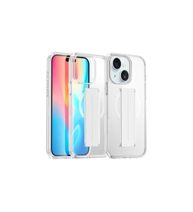 Northcity iPhone 15 ile Uyumlu MagSafe Standlı Şeffaf Kılıf - Alfa Serisi