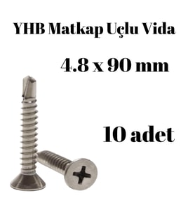 Matkap Uçlu Vida YHB 4.8x90 10'lu Paket