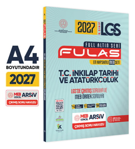 2027 8.Sınıf Full LGS Altın Seri (FULAS) İNKILAP TARİHİ MEB Çıkmış Soru Bankası Modüler Seti Çözümlü