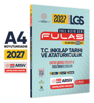 2027 8.Sınıf Full LGS Altın Seri (FULAS) İNKILAP TARİHİ MEB Çıkmış Soru Bankası Modüler Seti Çözümlü