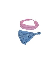 Bandana Seti Lastikli Paraşüt Model Şal Desenli