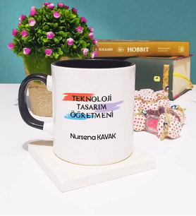 Teknoloji Tasarım Öğretmeni Kupa Bardak Siyah