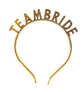 Altın Renk Team Bride Taç – Gelin ve Nedime Tacı