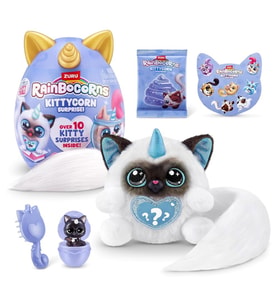 Rainbocorns Kittycorn S3 Sürpriz Paket Dolly Peluş Oyuncak, Slime, Süpriz Yumurt