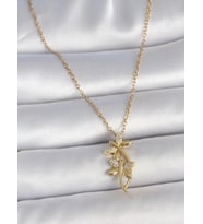 Zirkon Taşlı Yusufçuk Model Kadın Kolye (Gold)