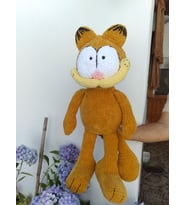 Amigurumi Sarı Kedi Peluş Örgü Oyuncak Büyük Boy