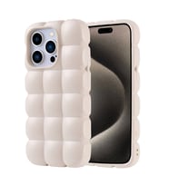 Apple iPhone 15 Pro Kılıf Parlak Esnek Silikon Zore Dom Dom Kapak