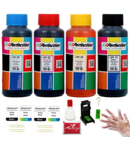 Perfection HP Uyumlu İki Kartuşlu Yazıcılar İçin Dolum Seti 4x100 gr. Aparatlı+Solüsyonlu