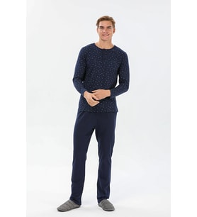 Pijadore 1530 Büyük Beden Uzun Kollu Erkek Pijama Takım
