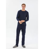 Pijadore 1530 Büyük Beden Uzun Kollu Erkek Pijama Takım