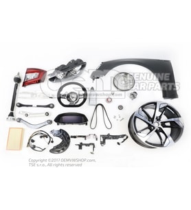 Volkswagen Polo- 8- 21/24; Arka Tampon Astarlı/4 Sensör Delikli (Tyg) (Oem No: 2G6807417Qgru)