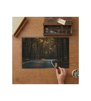 Ormandaki Yol Tasarımı 240 parça Ahşap Puzzle Ahşap Kutuda MP04580
