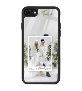iPhone 8 Uyumlu İsimli Polaroid Çerçeve Tasarımlı Glossy Telefon Kılıfı