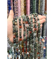 Kan Taşı Tımbıl Kesim 8x12mm Doğal Taş Dizi