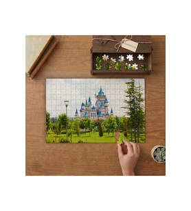 Eskişehir Masal Şatosu Tasarımı 240 parça Ahşap Puzzle Ahşap Kutuda MP07340