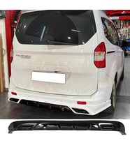 Ford Tourneo Courier Egzoz Görünümlü Arka Ek Plastik Siyah Difüzör Arka-bodykit-ek-karlık