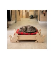 Rahat ve şık Ahşap Kedi Yatağı, Güzel Uyku Alanı