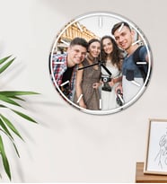 Kişiye Özel Fotoğraflı UV Baskılı Duvar Saati