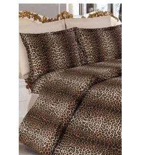 Leopar Desenli Çift Kişilik Nevresim Takımı