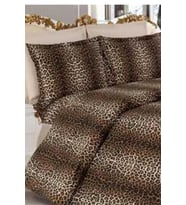 Leopar Desenli Çift Kişilik Nevresim Takımı