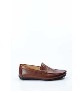 FAST STEP Hakiki Deri Erkek Loafer Ayakkabı 628MA02 (Taba)