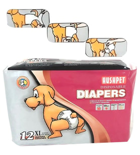 HUSHPET ULTRA EMİCİ KÖPEK KÜLOT ÇİŞ PEDİ XL 12Lİ