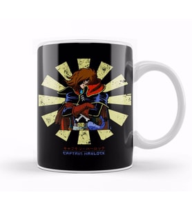 Captain Harlock Retro Japanese Kupa Bardak Porselen