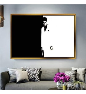 Altın Çerçeveli dekoratif tablo l814 (Gold)