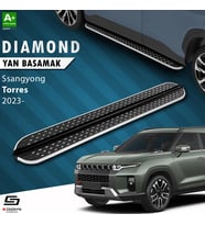 S-Dizayn Ssangyong Torres Diamond Krom Yan Basamak 183 Cm 2023 Üzeri