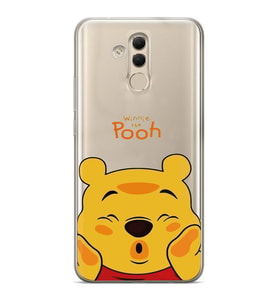 Huawei Mate 20 Lite Uyumlu Winnie The Pooh Desenli Şeffaf Telefon Kılıfı